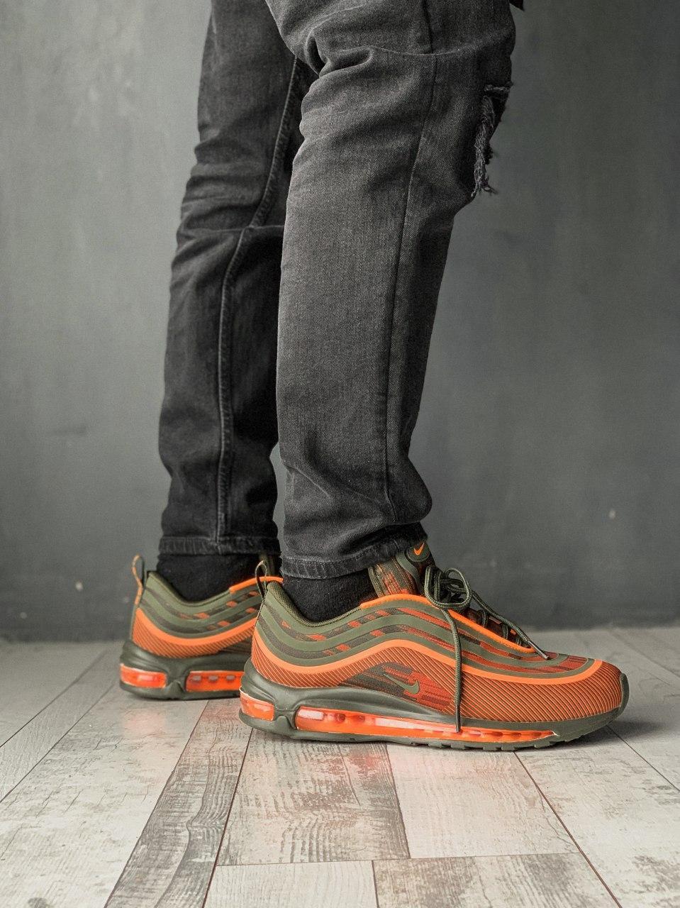 Кроссовки мужские оранжевые Nike Air Max 97 (01226)