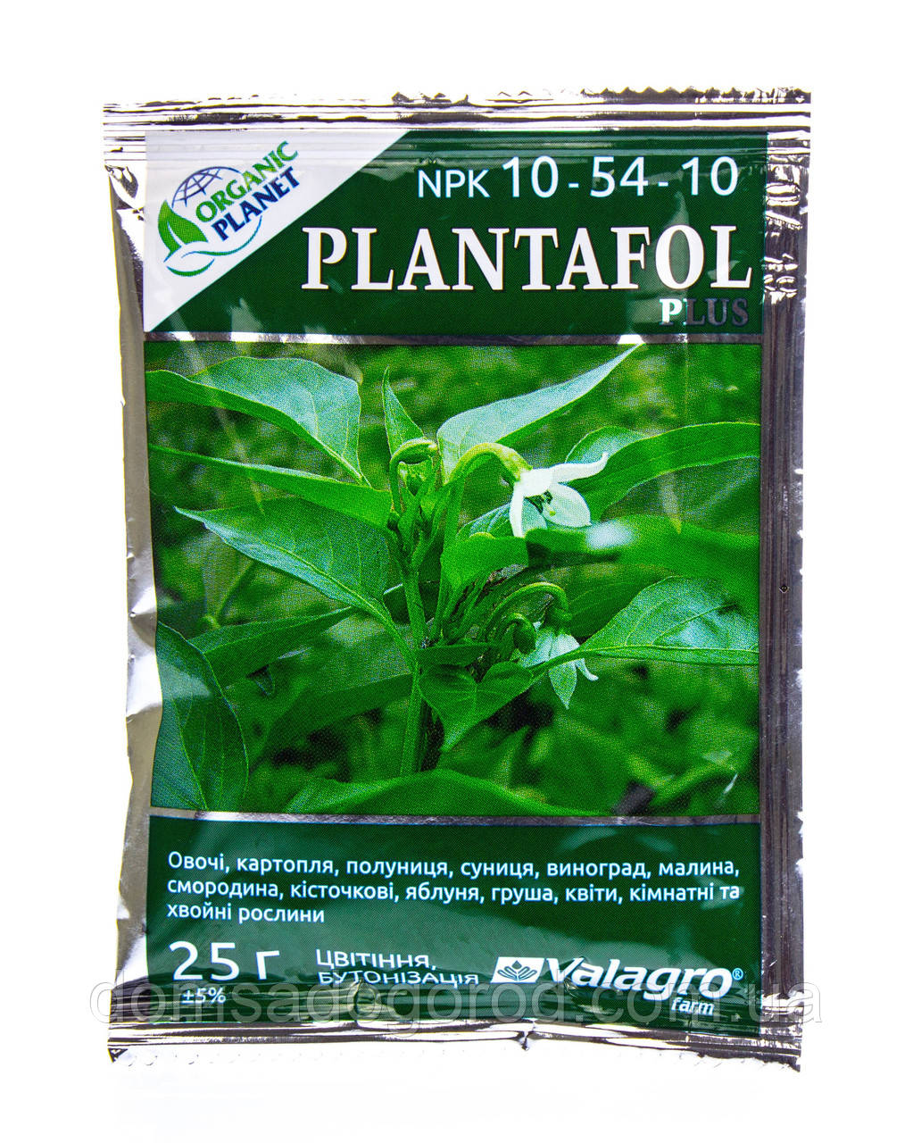 Комплексне добриво ПЛАНТАФОЛ (PLANTAFOL) 10.54.10 (цвітіння, бутонізація) Valagro 25 г