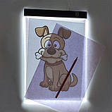 Світловий планшет формат А5 (LED Light Pad) для малювання та копіювання, фото 6