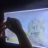 Світловий планшет формат А4 для малювання та копіювання, потужність 3,5 W, фото 7