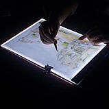 Світловий планшет формат А4 для малювання та копіювання, потужність 3,5 W, фото 9