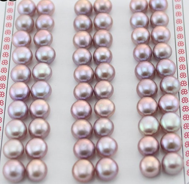 Перлини пара 8 - 8.5 mm Просвердлено з одного боку, фото 1