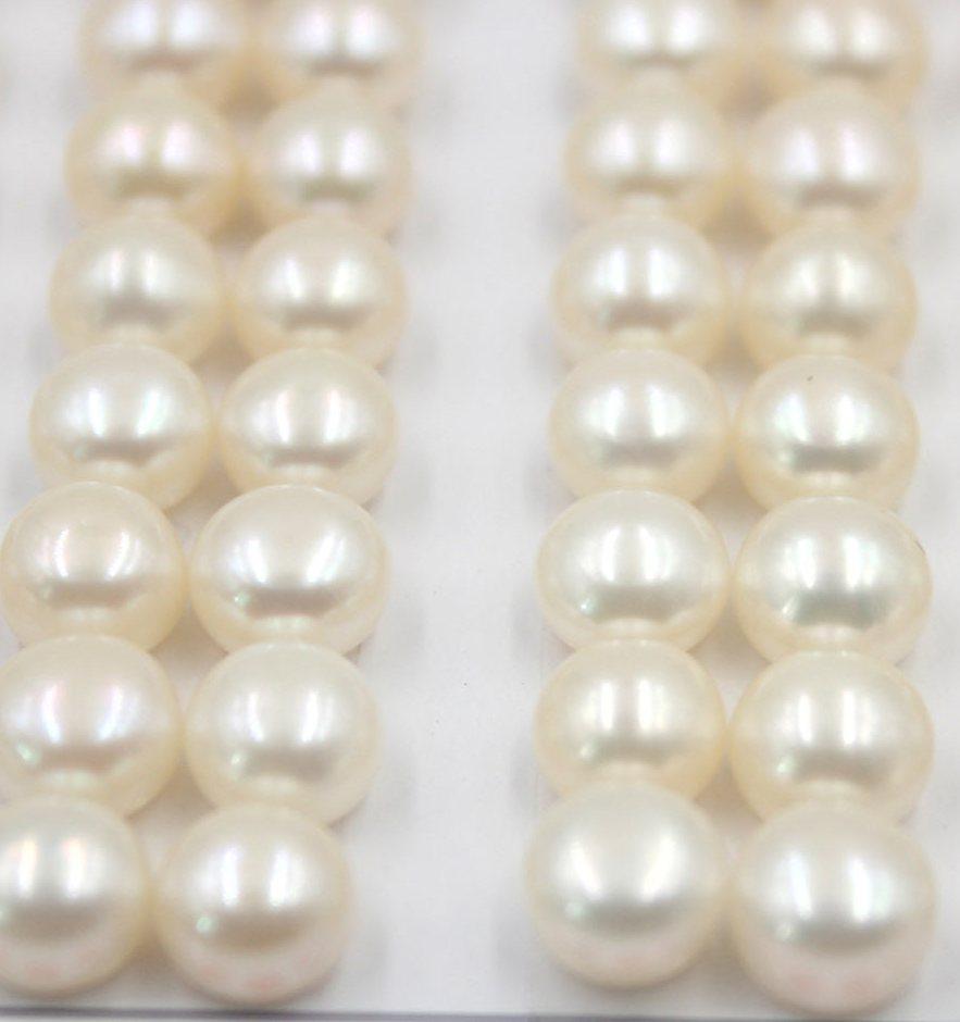 Перлини пара 6 - 7 mm Просвердлено з одного боку, фото 1
