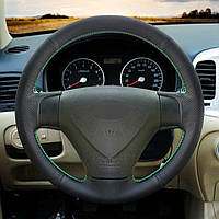 Чехол-Оплетка мягкая, искусственная кожа на руль Hyundai Getz,Accent,Kia Rio