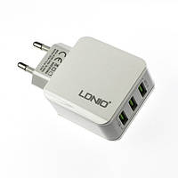 Мережевий адаптер Ldnio A3301 (3USB, 3.1A) 15W