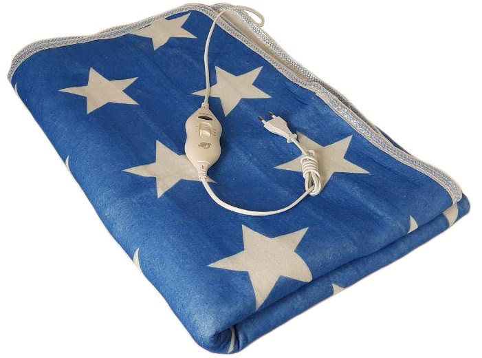 Электропростынь Electric Blanket 7421 150х160 см, біла зірка, фото 1