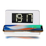 Розумні годинник з LED-підсвічуванням і бездротовою зарядкою SY-W0241, білі, фото 2