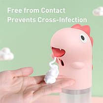 Дозатор піни сенсорний BASEUS Minidinos hand washing machine ACXSJ-D04, рожевий, фото 5
