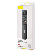 Указка-презентер бездротова BASEUS Orange Dot Wireless Presenter ACFYB-BOG, сіра, фото 5