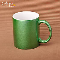 Чашка для сублімації зелена перламутр