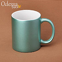 Чашка для сублімації м'ятна перламутр