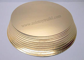 Підкладка для торта золото-срібло d 16 см