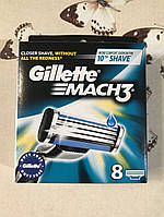 Сменные картриджи для бритья Gillette Mach3, мужские, 8 шт.