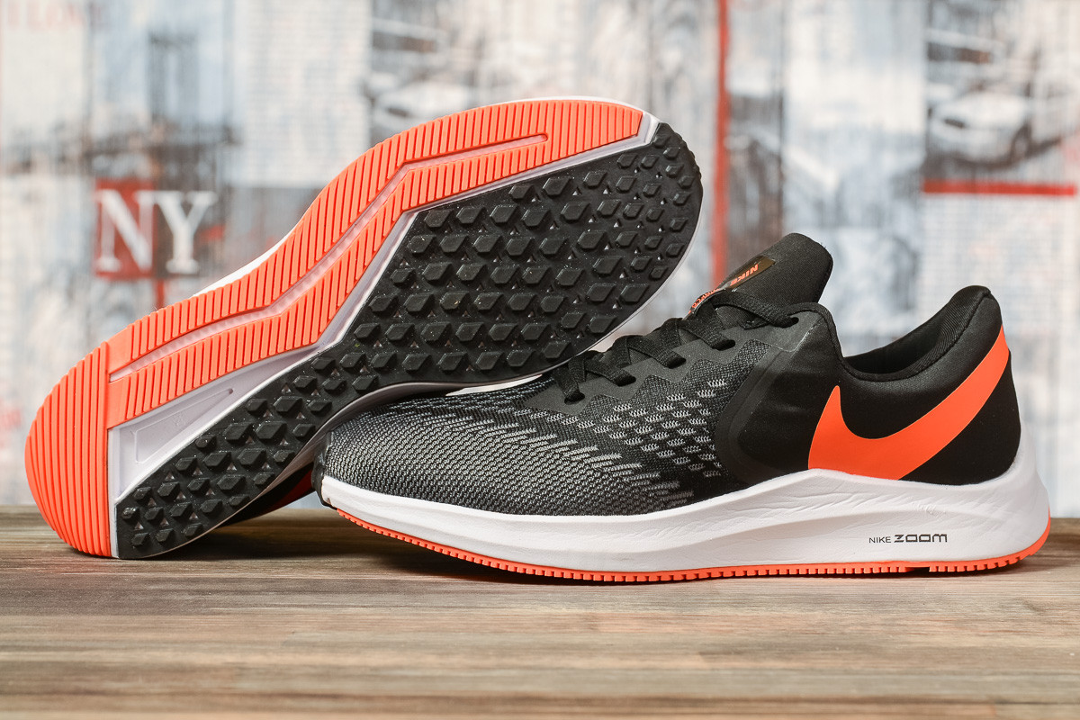 Кросівки чоловічі 17072, Nike Zoom Winflo 6, темно-сірі, < 41 42 43 44> р. 41-26,5см.