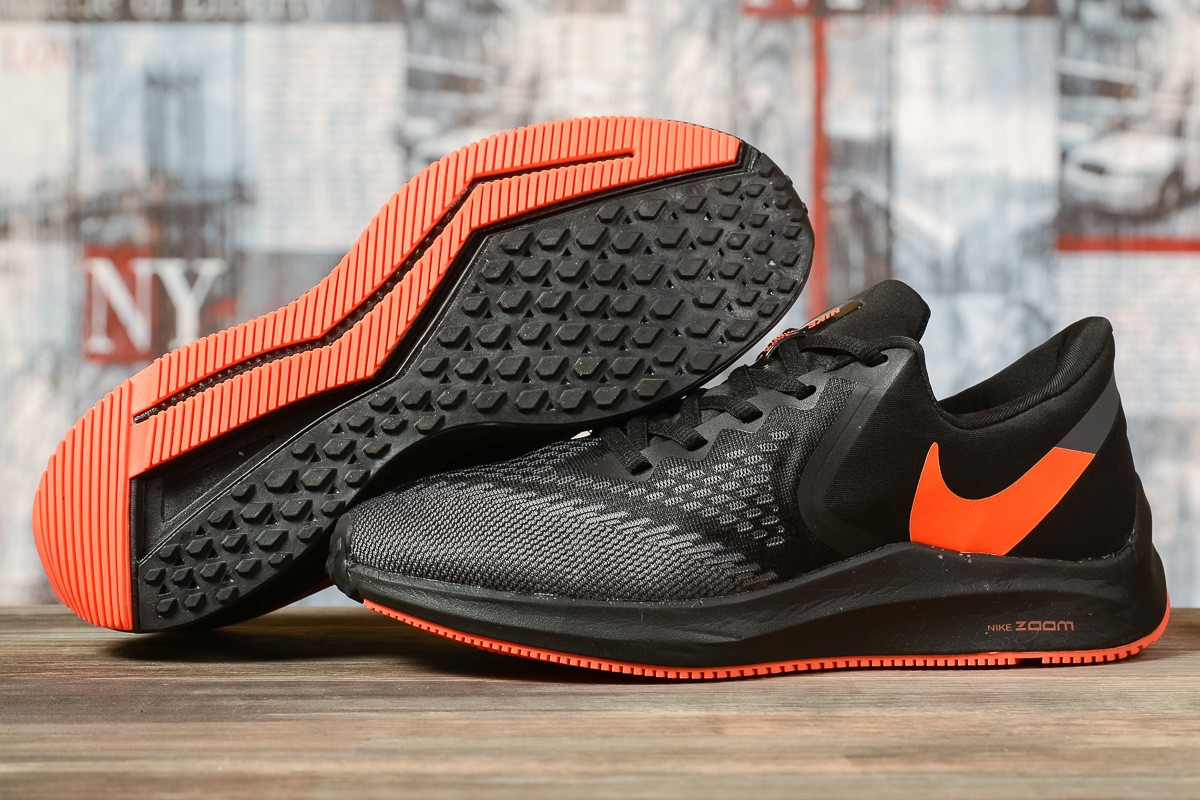 Кросівки чоловічі 17071, Nike Zoom Winflo 6, чорні, < 41 42 44 44 45> р. 41-26,5см.