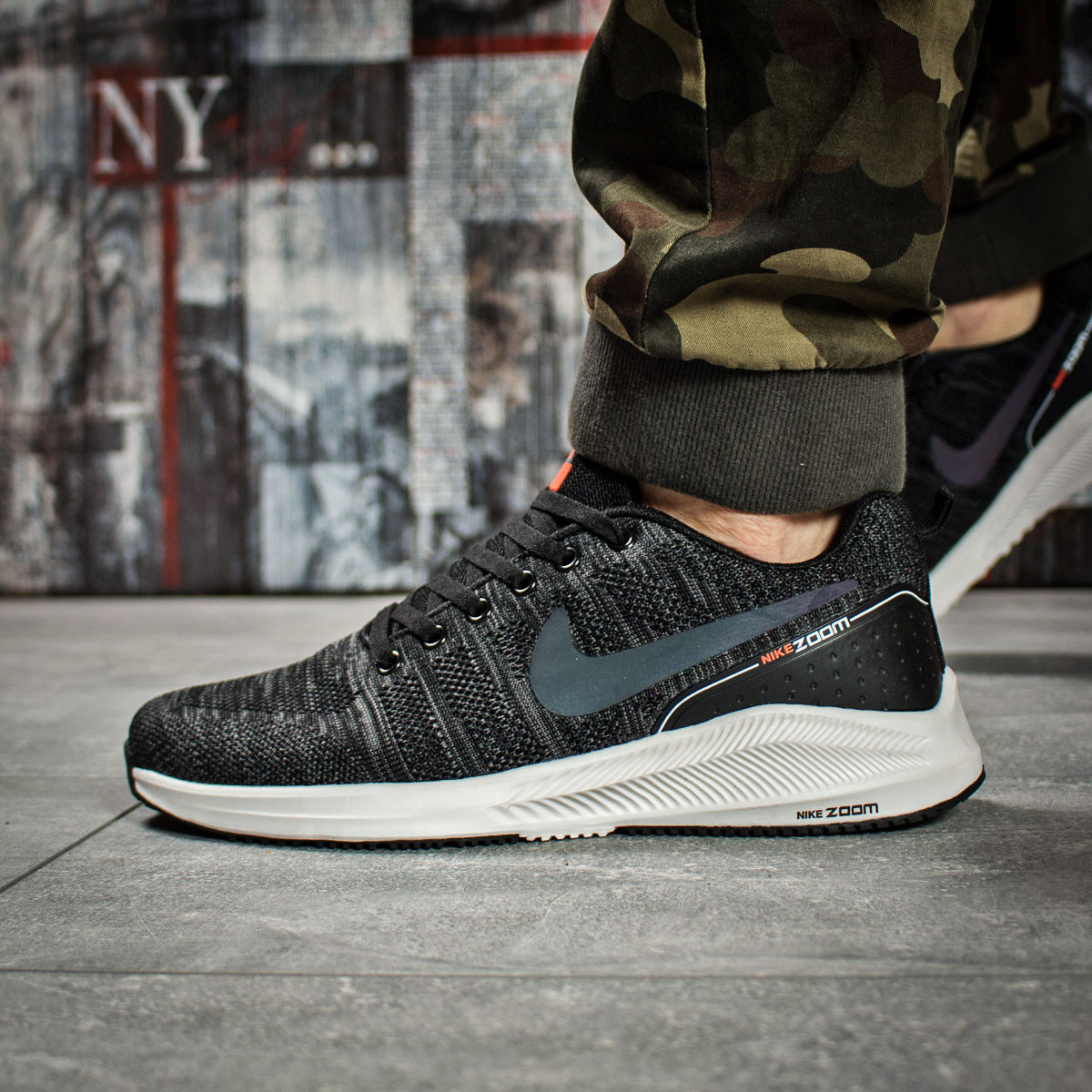 Кросівки чоловічі 15981, Nike Zoom Air, темно-сірі, < 43> р. 43-26,5см.