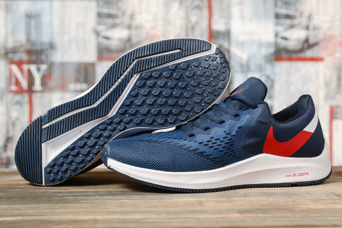 Кросівки чоловічі 17073, Nike Zoom Winflo 6, темно-сині, < 41 42 44 45> р. 41-26,5см.