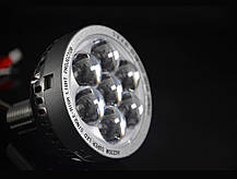 AOZOOM LED прожектори дальнього світла з диявольськими очима/LED High Beam projector lens + Devil Eyes, фото 2