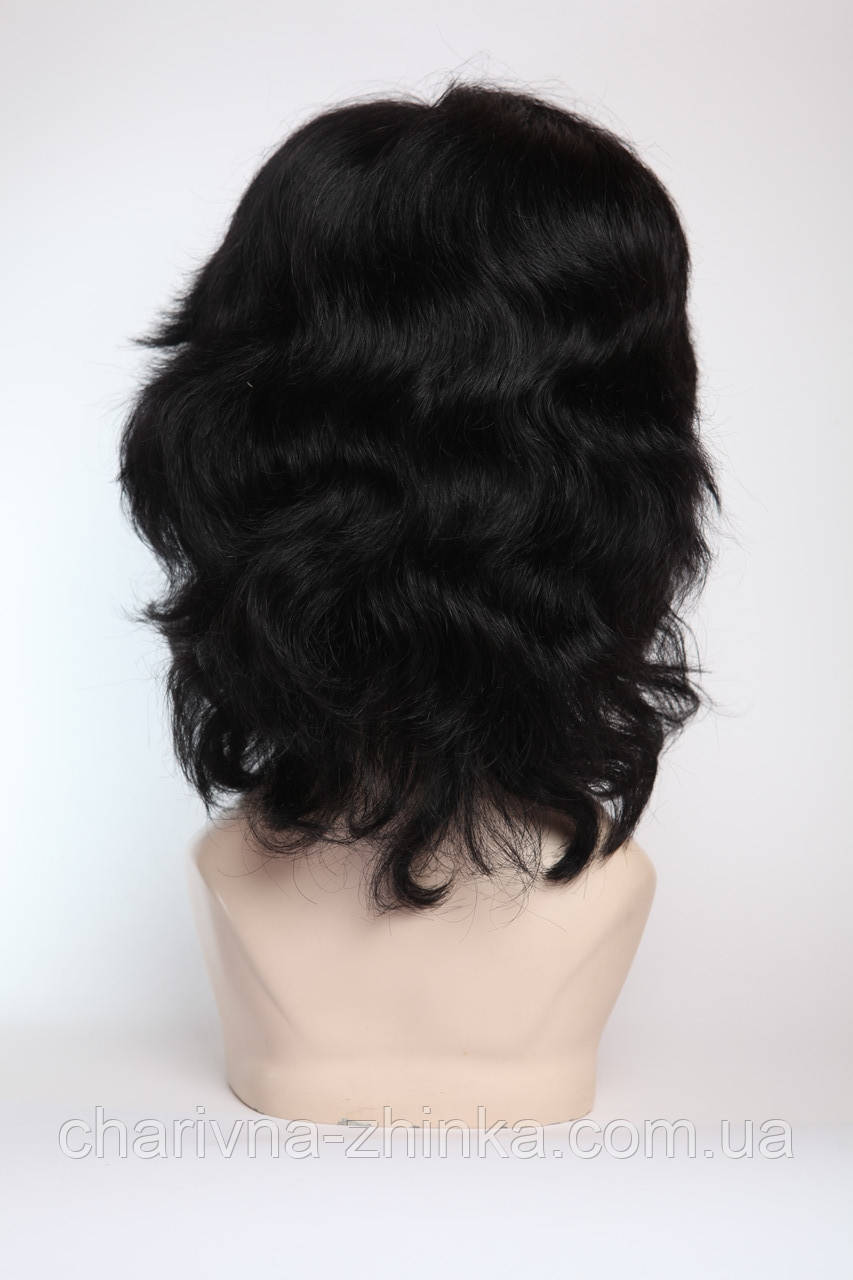 Парик женский из натуральных волос Original черный - фото 3 - id-p1094417716