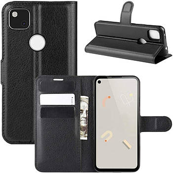 Чохол-книжка Litchie Google Wallet для Pixel 4A Black