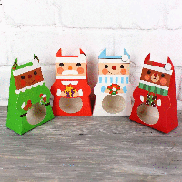 Подарункова новорічна коробка складна (150*105*55 мм) 4шт