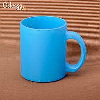 Чашка сублімаційний скло флуоресцентна блакитна 330мл