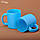 Чашка сублімаційний скло флуоресцентна блакитна 330мл, фото 2