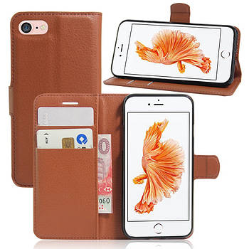 Чохол-книжка Litchie Wallet для Apple iPhone 6 Plus / iPhone 6S Plus Brown