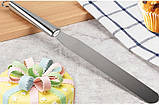 Шпатель лопатка кондитерський 37 см металевий Confectionery Spatula (LB-22152), фото 6