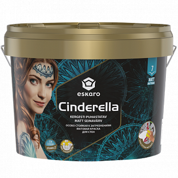 Eskaro Cinderella Акрилова особливо стійка до забруднень матова фарба для стін
