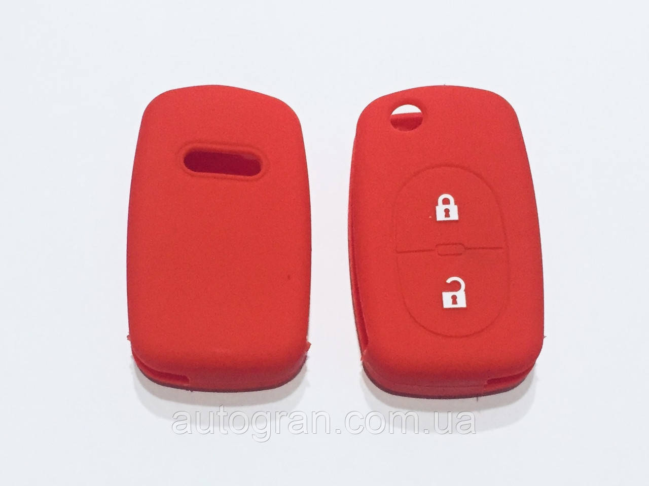 Силіконовий чохол на викидний ключ Audi A4 A6 A82 кнопки червоний