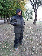 Зимовий костюм для риболовлі та полювання Colambus чорний хакі