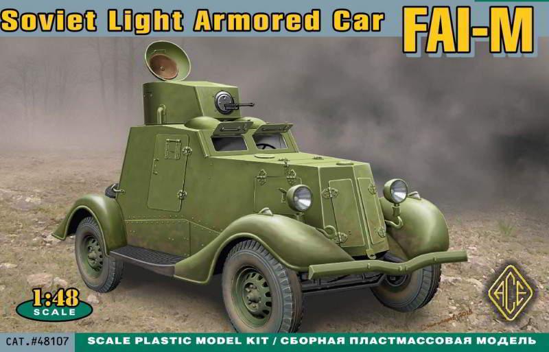 Пластикова модель 1/48 ACE 48107 Радянський бронеавтомобіль ФАІ-М
