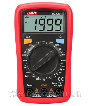 Цифровий універсальний мультиметр (тестер) UNI-T UT33C+ (з температурою)