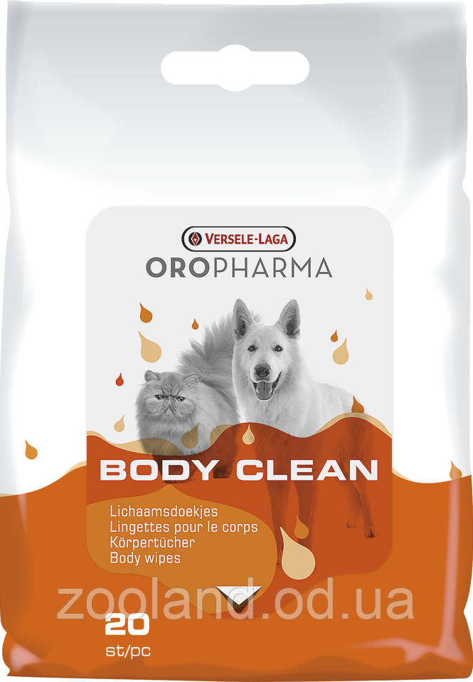 605738 Versele-Laga Oropharma Body Clean, 20 шт.