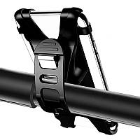 Веломіцня, велотримач для телефона (смартфона) на кермо велосипеда Usams силіконовий чорний