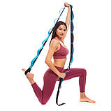 Стрічка для розтяжки з петлями та дверним якорем Stretch Strap Record FI-6907 14 петель, фото 7