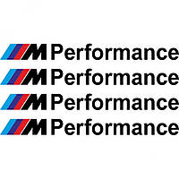 Набор виниловых наклеек на ручки авто - BMW M Performance (4 шт.)