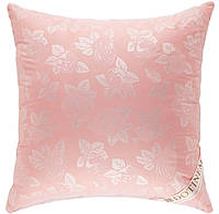 Подушка для сна розовая 70х70 "ROSALIE" тик искусственный лебяжий пух (211037-3)