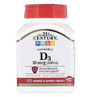 Вітамін D3, 10 mg, 110 шт