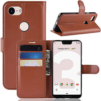 Чохол-книжка Litchie Google Wallet для Pixel 3A XL Brown