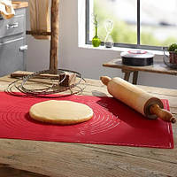 Килимок силіконовий для розкочування тіста 50*60 см Червоний Ardesto