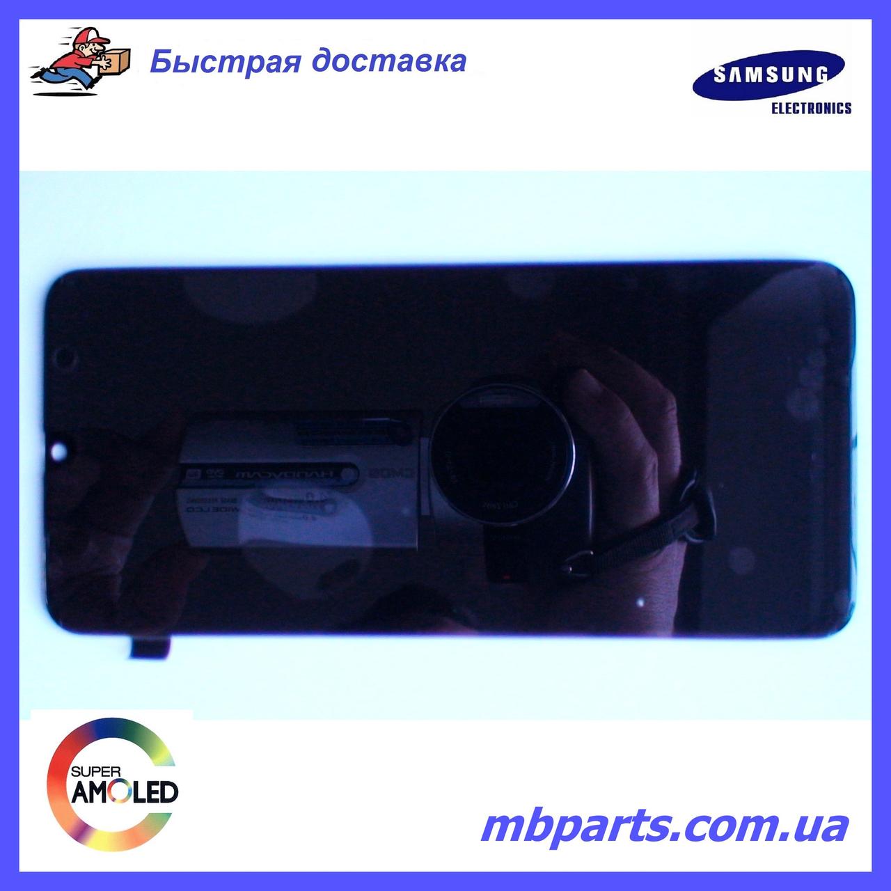 Дисплей з сенсором Samsung M305 Galaxy M30 чорний, GH82-19347A, оригінал!