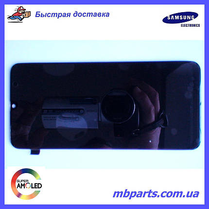 Дисплей з сенсором Samsung M305 Galaxy M30 чорний, GH82-19347A, оригінал!, фото 2