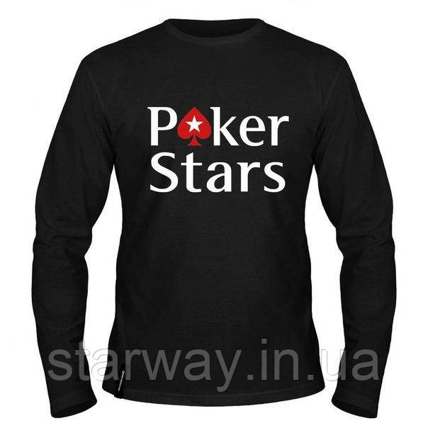 Чорний світшот pokerstars | стильна кофта