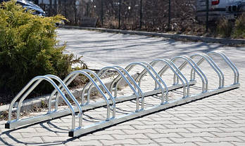 Велопарковка на 8 велосипедів Echo-8 inox нержавіюча сталь Польща