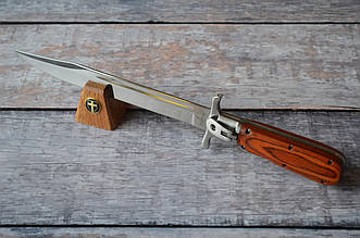 Складний туристичний штик ніж, зі шкіряним чохлом-кобурою в комплекті, відмінний подарунок чоловікові