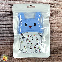 Рукавичка на липучці з прорізувачем для зубів (Блакитна) (20153-2)