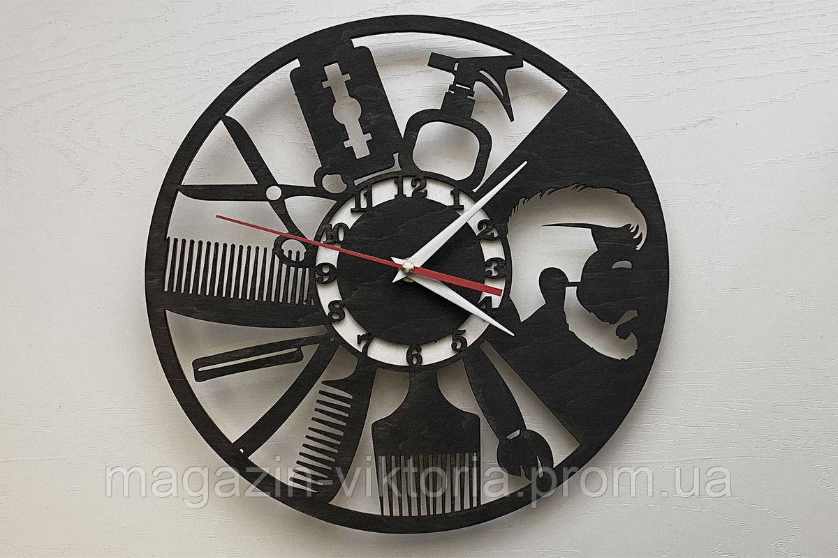 Дизайнерський настінний годинник для Барбершопу