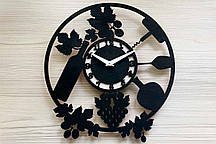 Дизайнерський настінний дерев'яний годинник Vine